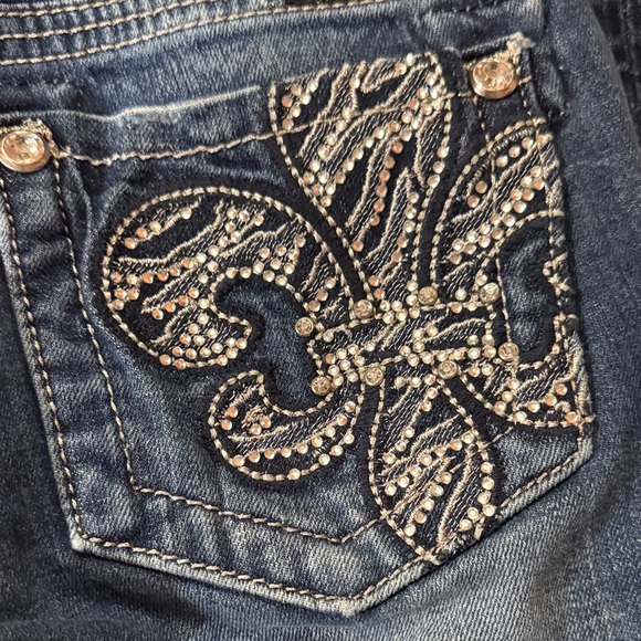 Miss Me Women's Boot Cut Jeans - Dark Blue, Size 24, MAKE AN OFFER - Picture 6 of 10